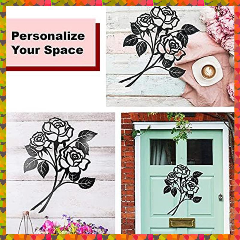 Promotion! 1 PCS Iron Ration Metal Decoration Wall Hanging Metal Wall Art Room Decoration Wall Decor Metal Rose Wall Decor