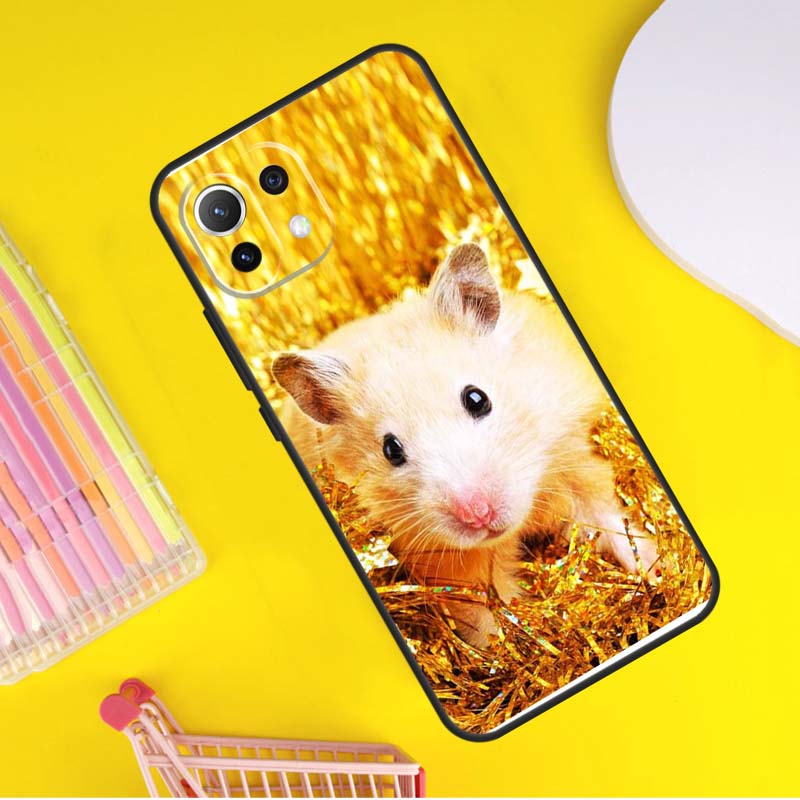 Cute Adorable Hamster Cover For Xiaomi 14T Pro 11T 12T 13T 13 14 Ultra POCO X7 Pro X3 X5 F3 F5 F6 M6 X6 Pro Case