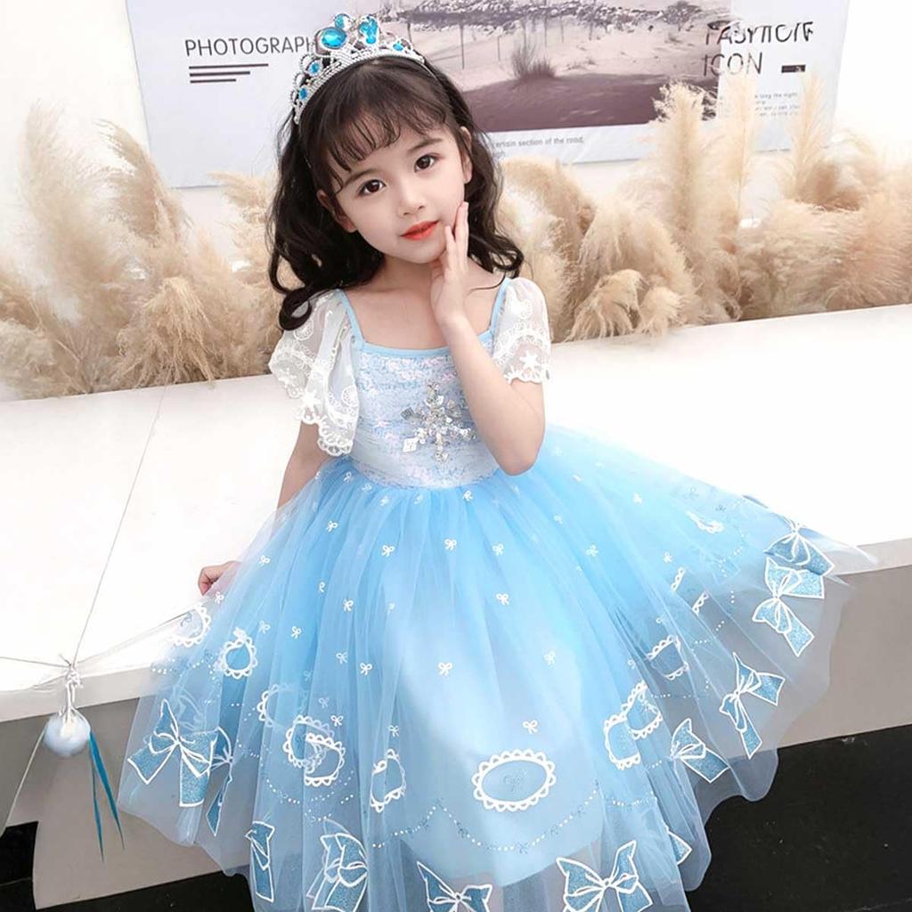 [monoii] Princess Dress, Kids' Snow Queen Costume for Halloween, Girls