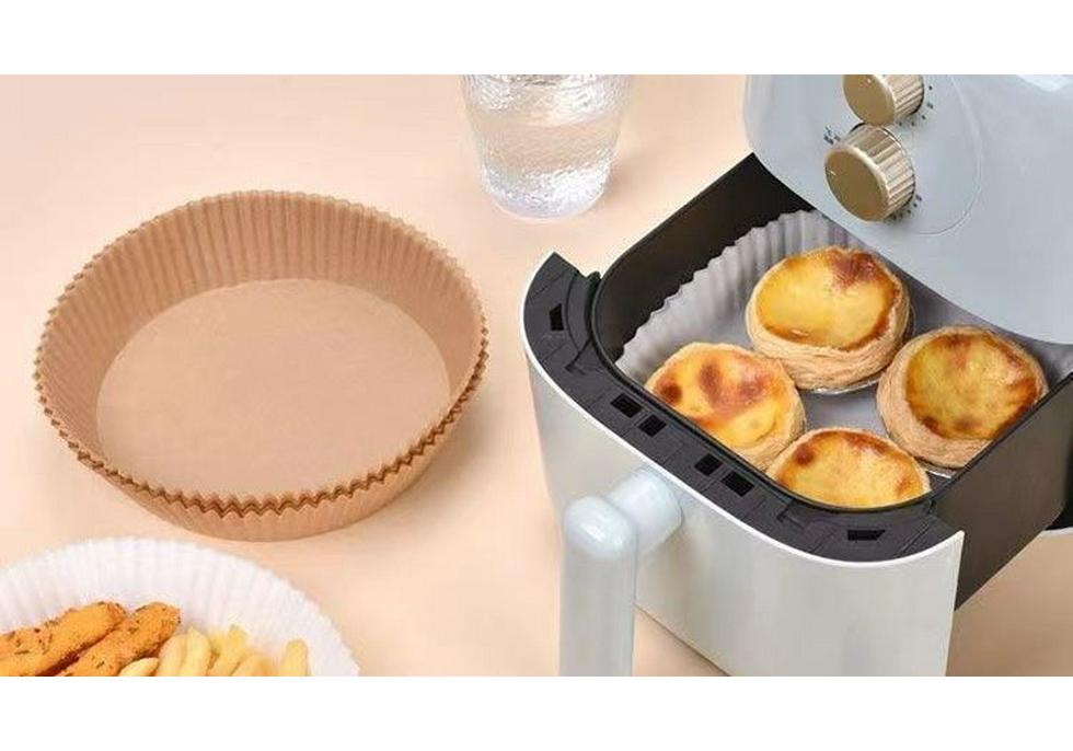 High-Temp Resistant Silicone Oil-Absorbing Air Fryer Paper Tray for Oven & BBQ