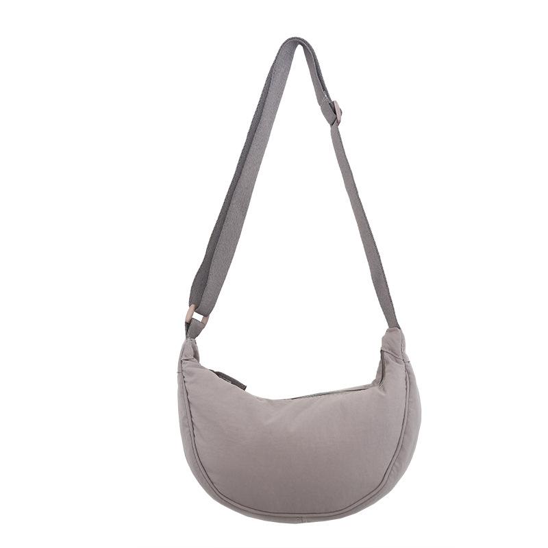 

Мягкая и клейкая женская сумка через плечо для пельменей, универсальная сумка на одно плечо для женщин One size светло-серый