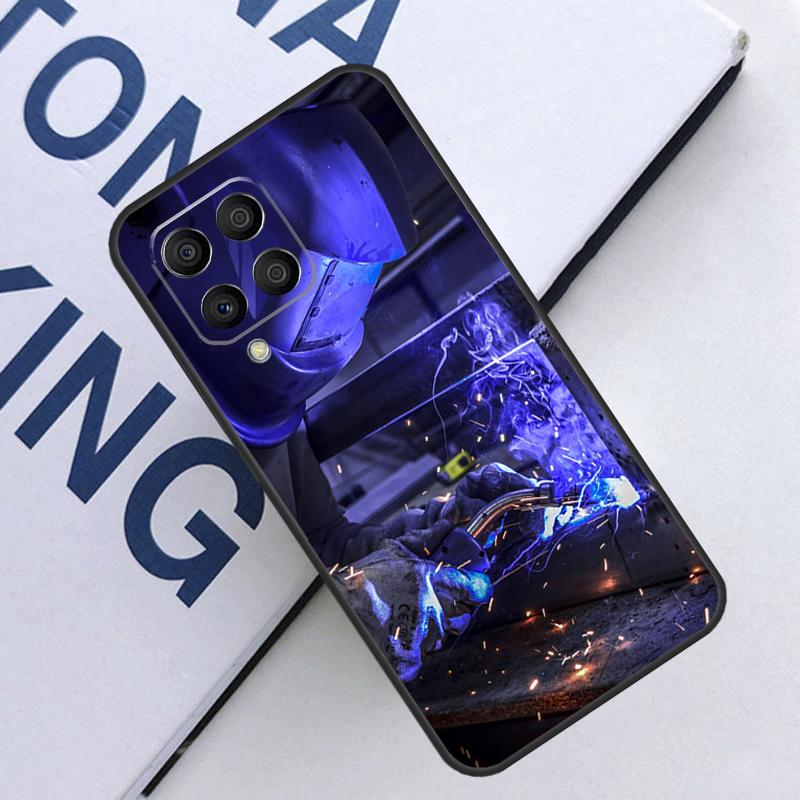 Welder Welding Hot Metal Worker For Samsung Galaxy M21 M11 M31 M13 M33 M35 M53 M55 M15 M14 M34 M54 M12 M32 M52 M06 M16 Case