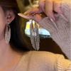 Silver Needle Metal Tassel Earrings Vintage Commuter Earrings Earrings Women