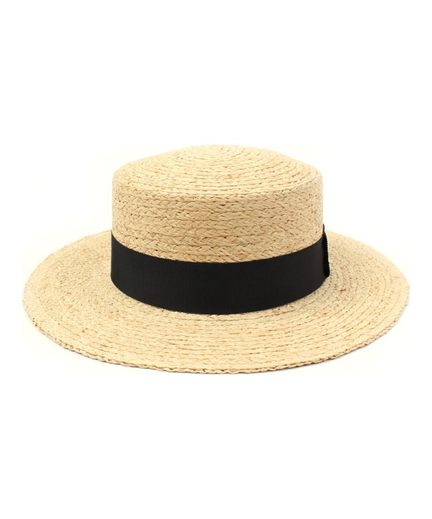 Yunibeosyeolkemiseuteuli Gdmt Raffia Flat Fedora Raffia Hat