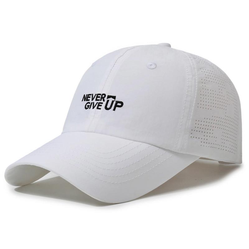 Quick Dry Baseball Cap With Embroidered Letter Design For Summer Outdoor Men