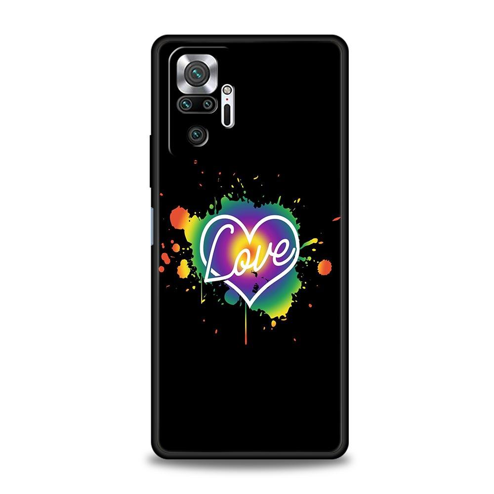 Gay Lesbian LGBT Rainbow Pride ART Phone Case For Xiaomi Redmi Note 12 11 10 9 9T 8 7 9s Pro Plus K50 K40 Gaming 10C 9C 9A Cover