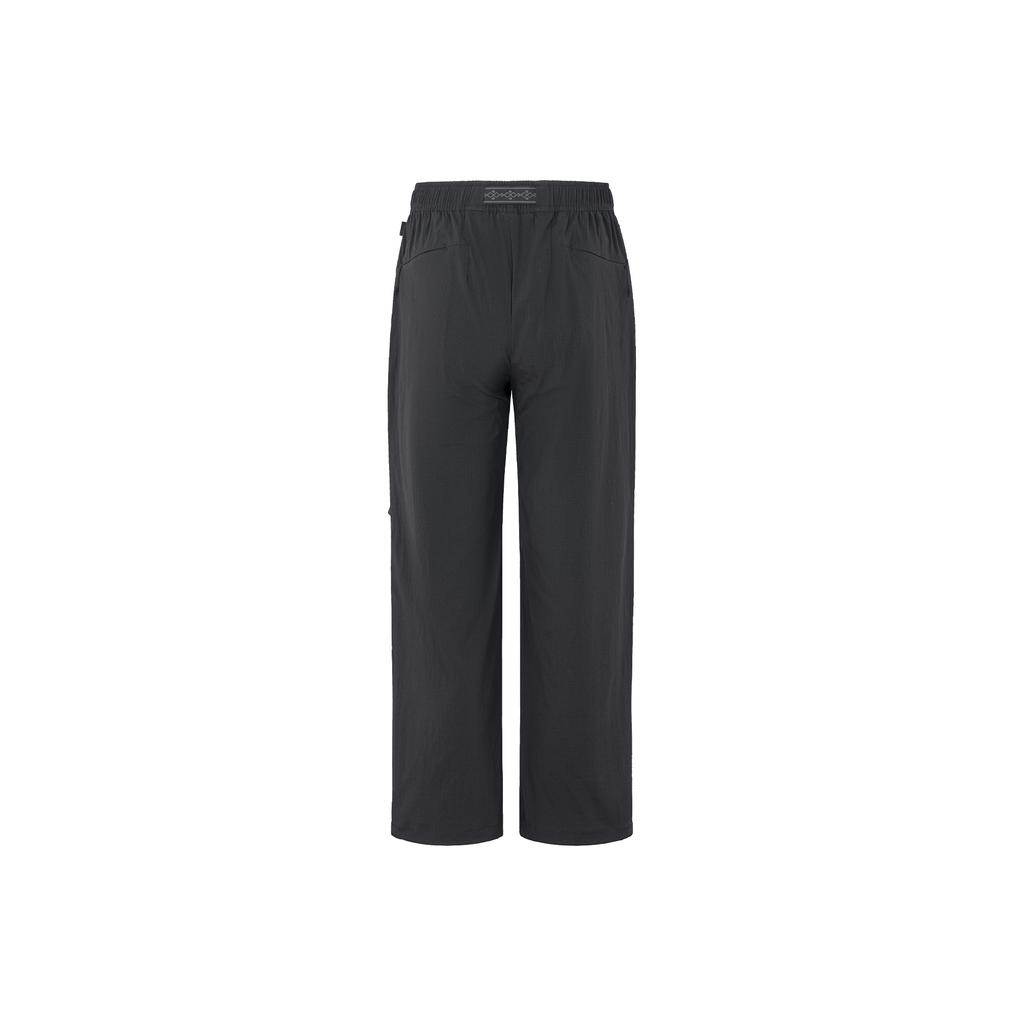 Li Ning Outdoor Series Casual Sports Woven Long Pants Unisex pants Black AYKWC63-1