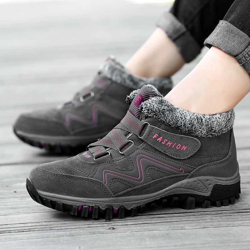 36-47 Podzim a zima Pánské zimní boty velké velikosti plus sametové gumové dno Dámské zimní sněhule