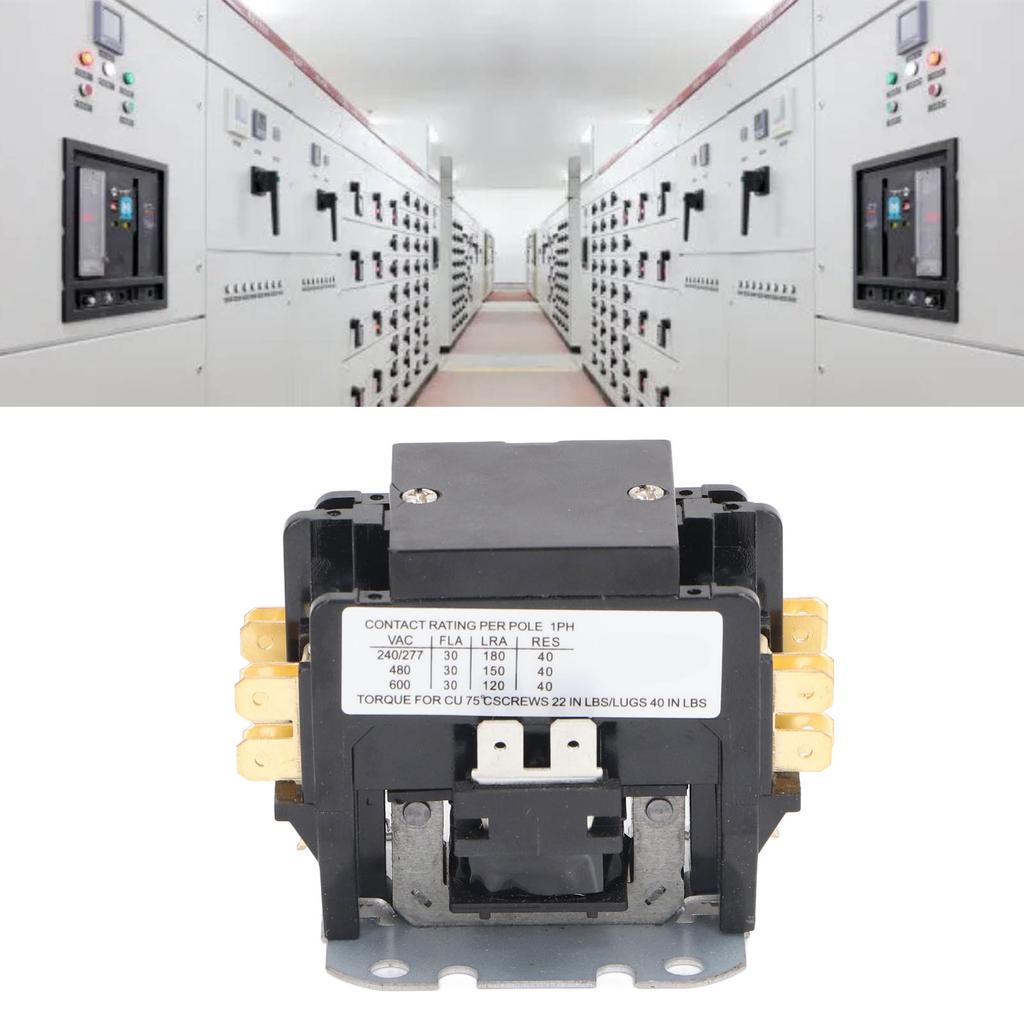 Kondenzátorový stykač Vytápění Větrání Klimatizace Stykač 30A 2P pro řízení výkonu