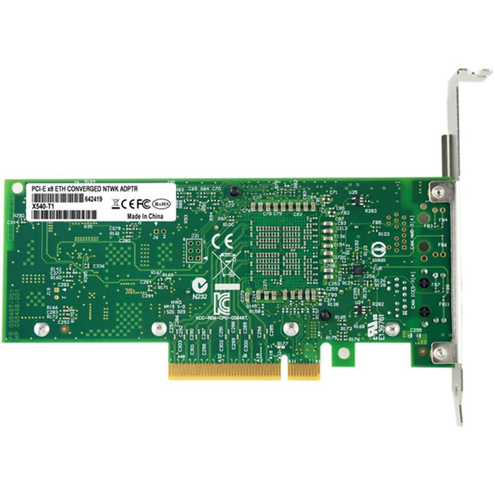 10GBE PCI-E network card with RJ45 interface, X540-T1 server NIC with X540AT2 chip, new