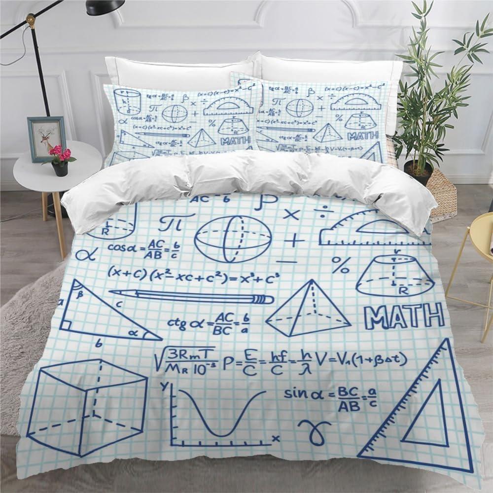 3D printed high-quality cartoon car duvet cover set, children's and adult bed cover set, 3-piece set with zipper car microfiber