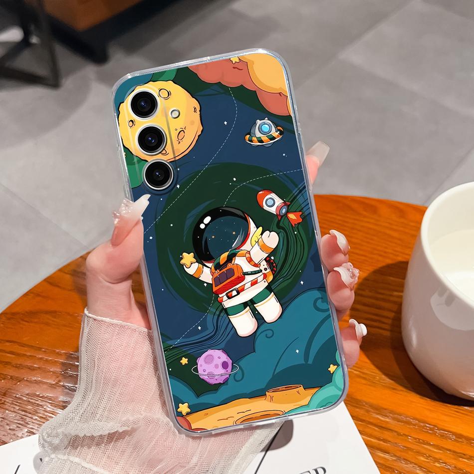 For Samsung Galaxy S24 Plus Ultra Phone Case Creative Soft TPU Silicone Clear Anti Drop Special Back Cover For Samsung S 24 Capa