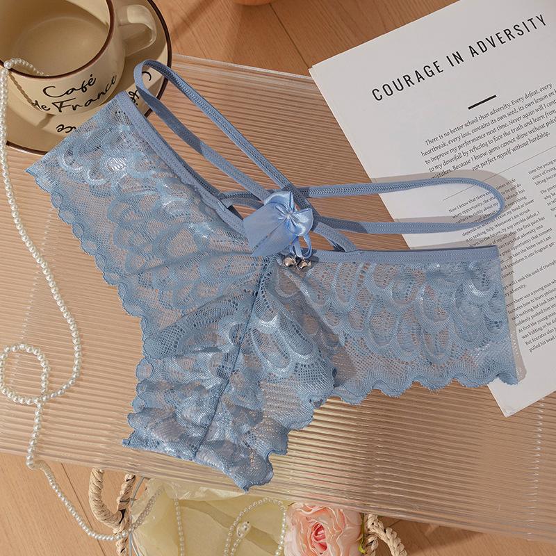 Women's Spring and Summer Pure Double Lace Fast Dry Mesh Low Waist Briefs