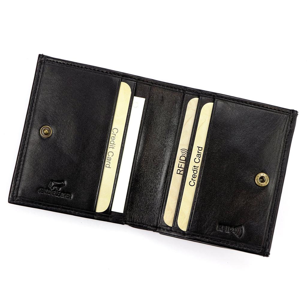Small Elegant Leather Wallet EL FORREST with RFID