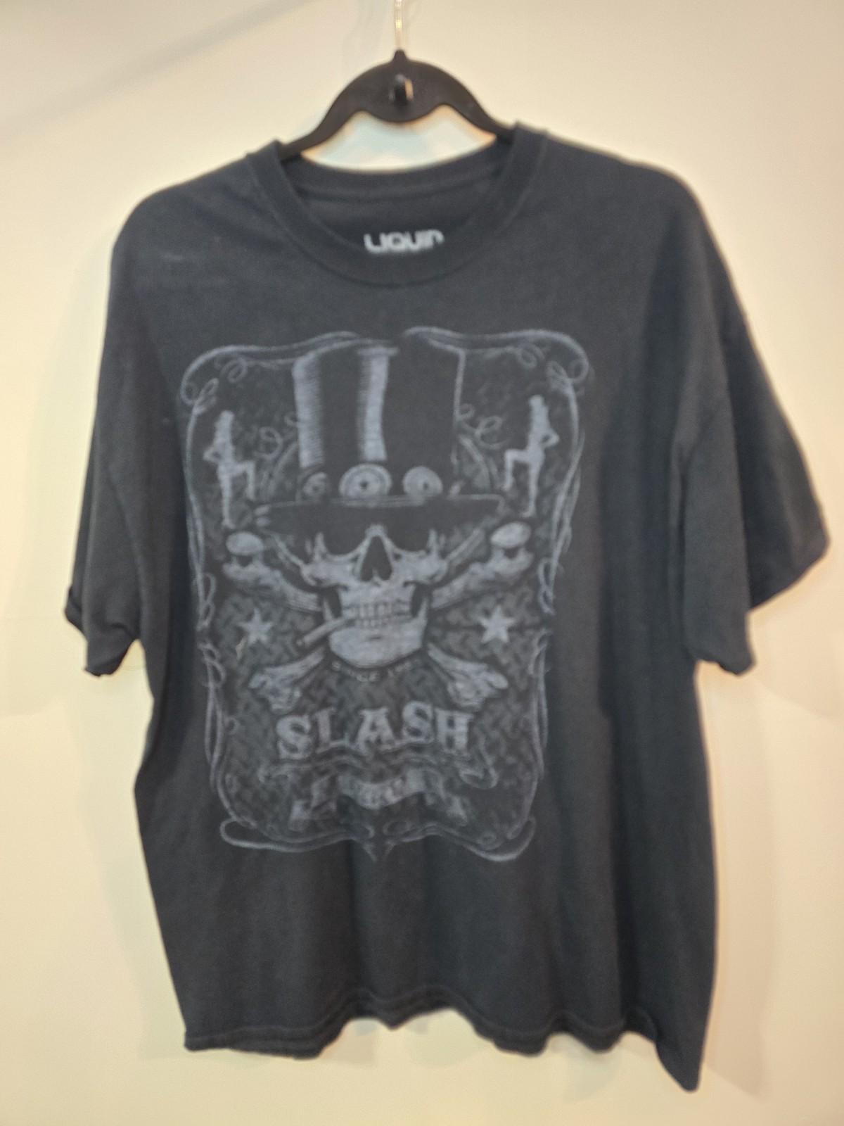 Liquid Blue Men s T-shirt Black Bottle Of Slash Unisex T-Shirt XL