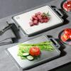 Double Sided Metal Cutting Board Stainless Steel Chopping Mat Chopping Board  for Vegetables Fruits