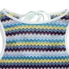 Retro Wave Pattern Mermaid Dress - TikTok 2026 Summer Collection
