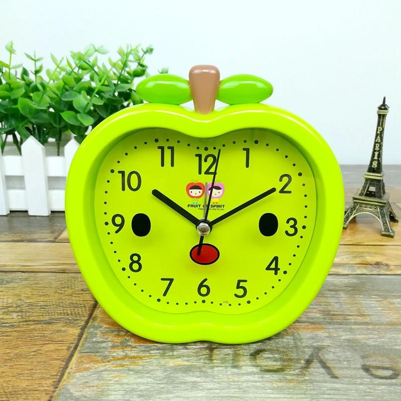 Children's creative red strawberry small alarm clock student lazy alarm clock simple cute silent boy and girl time