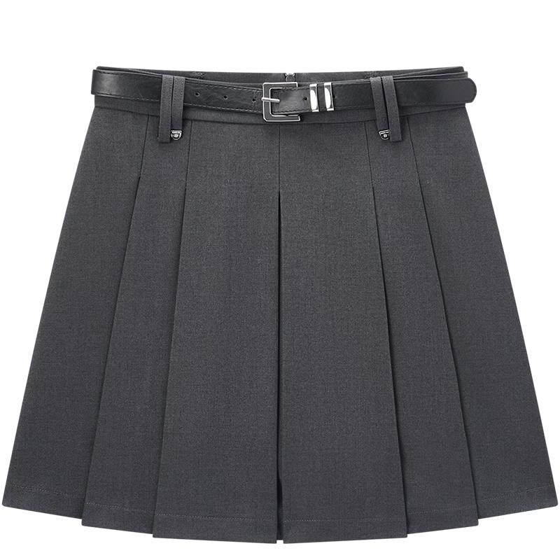 EICHITOO Chic High-Waist Pleated A-Line Skirt