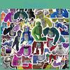 Waterproof Monkey Game Stickers 50 Decals For Guitar Notebook And Luggage Adorable Design
