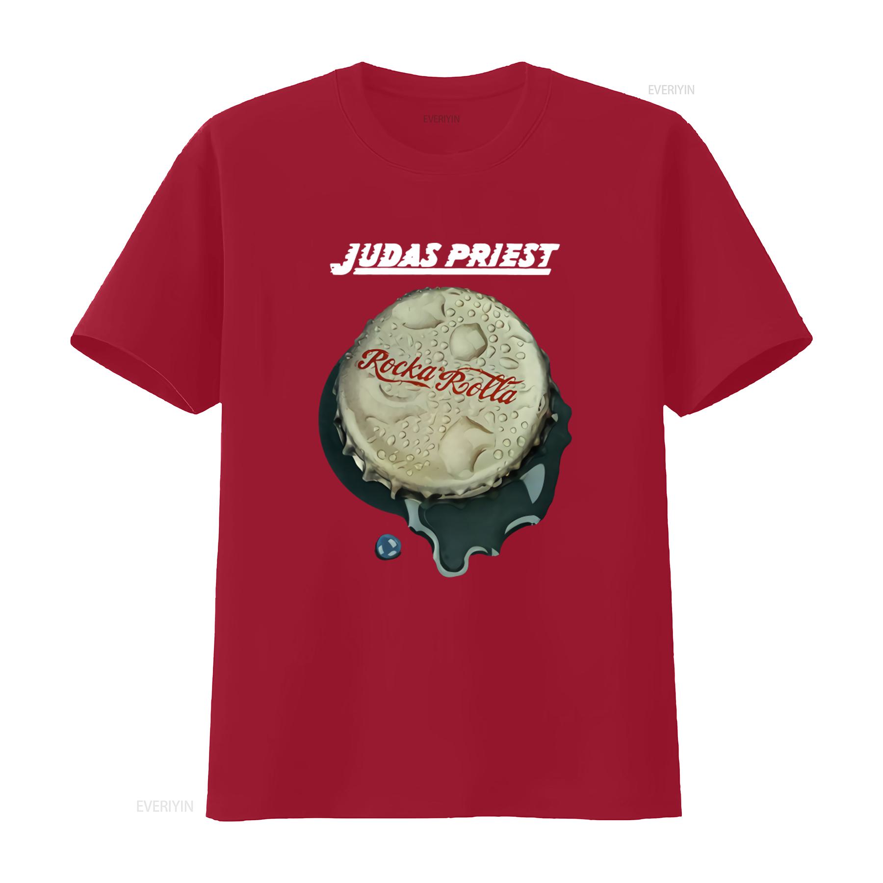 

Judas Priest Rocka Rolla T shirt for Men and Women Vintage Band Design Perfect Rock Fans vintage Washed Top For Everyday Wear S