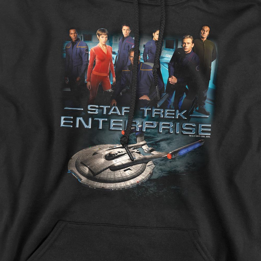 Star Trek Mens Enterprise Crew Hoodie