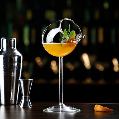 Molecular Gastronomy Transparent Creative Cocktail Glass Porcupine Fish Drink Cup Swan Shaped Goblet Juices Wine Glasses Home
