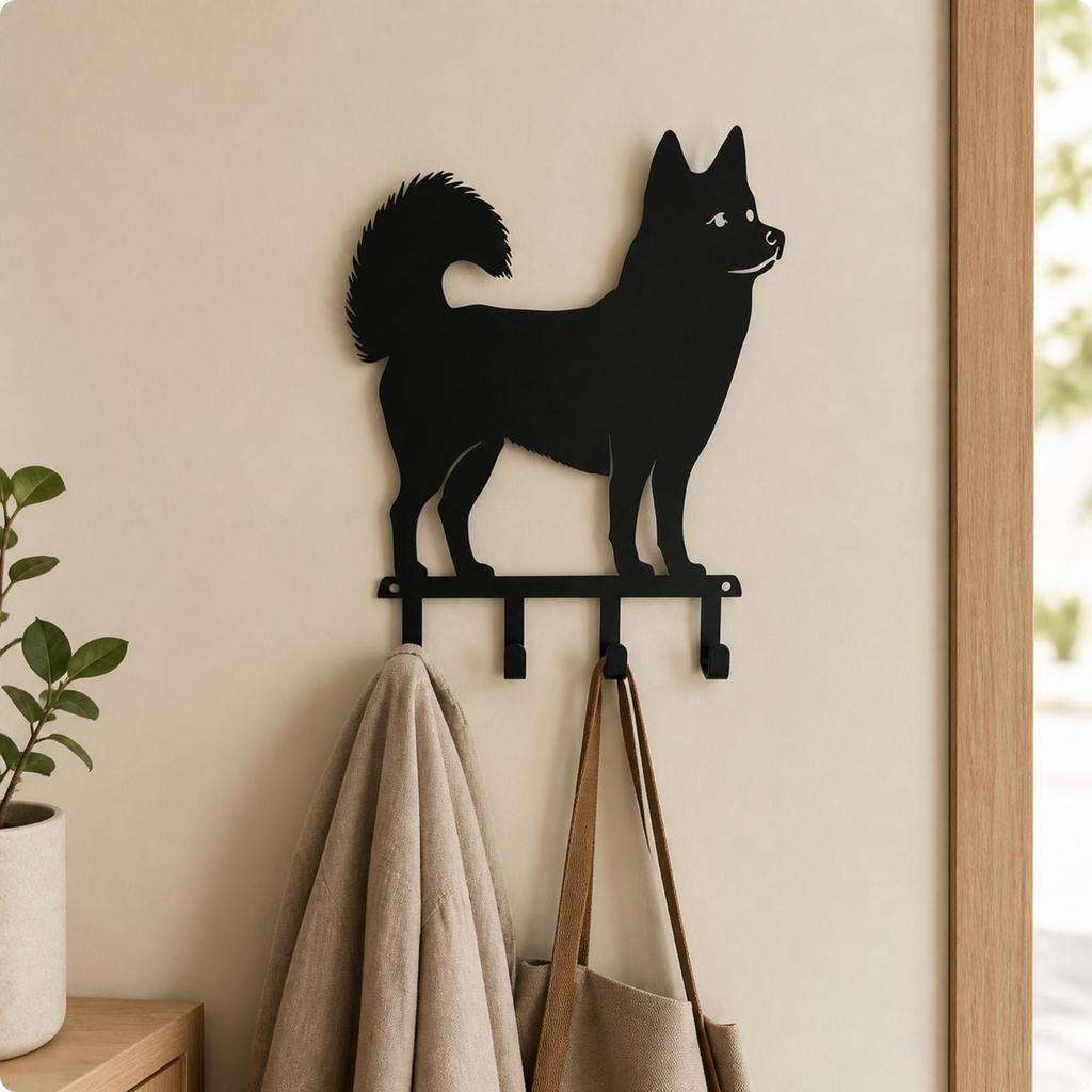 Key Hook Rack Decorative with Hooks Space-Saving for Kitchen, Bathroom