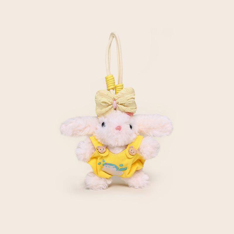 Ear Rompers Lop Cartoon Plush Keychain Healing Doll Bag Decoration Daily Use