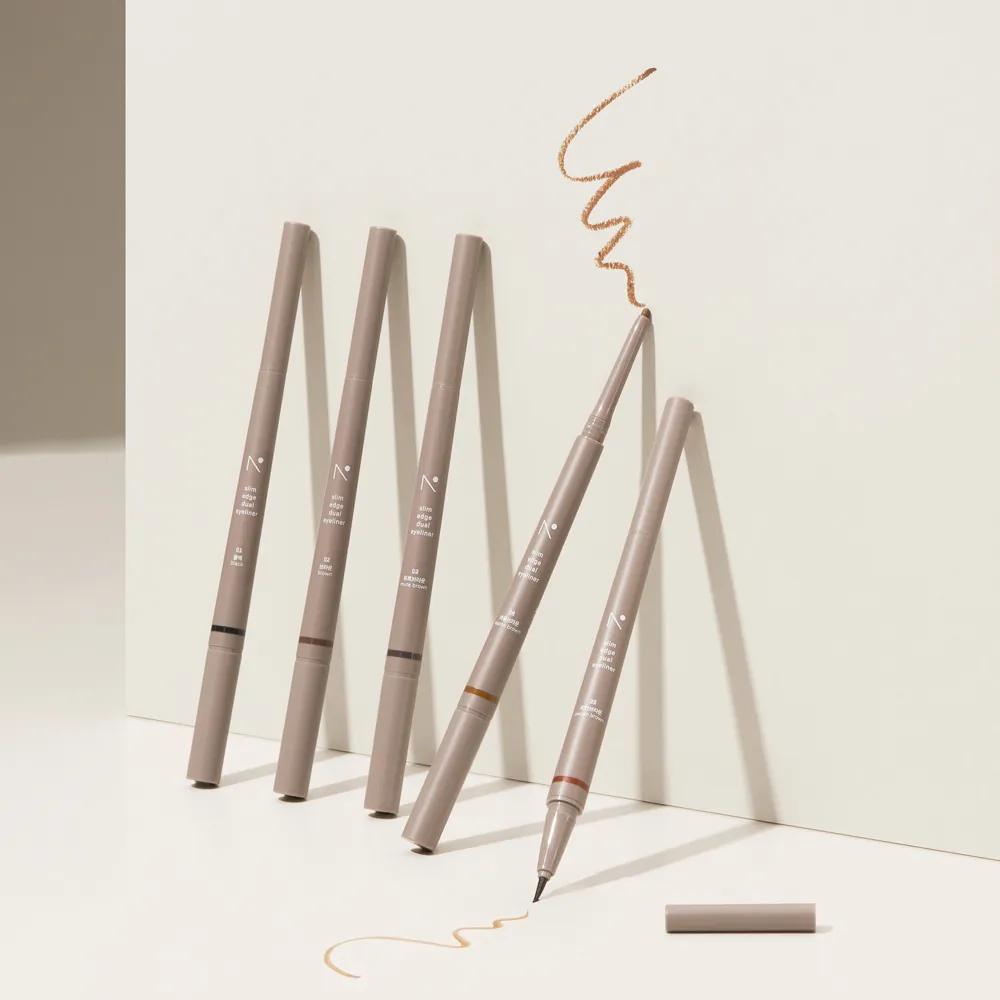 nobev Slim Edge Dual Eyeliner (7 Colors) 03 Mute Brown