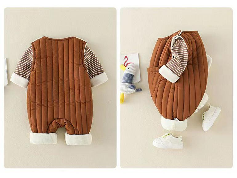 Baby Autumn/Winter Romper & Sweatshirt Set for Newborns, Boys & Girls - Anyang Children's Clothing