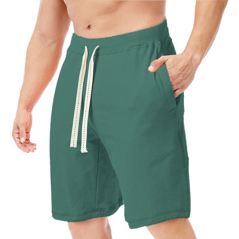 Men's Loose Shorts EU Size Summer Casual Five-point Pants Beach Pants Drawstring Sports Shorts, Men's Fitness Pants