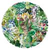50PCS Waterproof Transparent Leaf Stickers - Green Cartoon Plant Decorations for Bottles & Phones