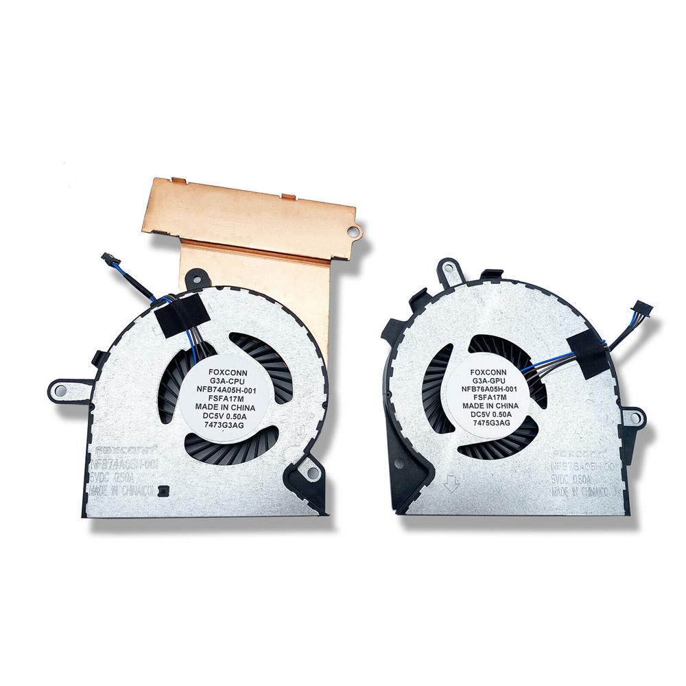 CPU+GPU Fan For HP Omen 15-CE 17-AN 17-AN012DX 929455-001 929456-001