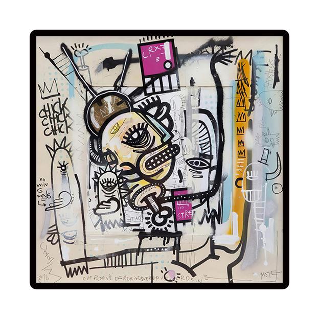Wall Art Pictures For Living Room Decoration No Frame Graffiti Street Art Poster Joachim Abstract Colorful Face Canvas Painting