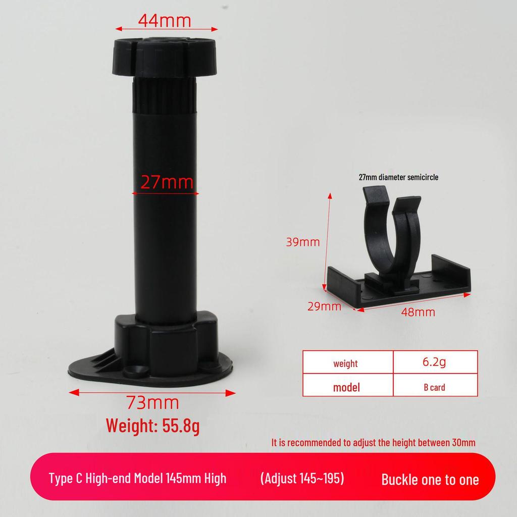 Adjustable Cabinet and Sofa Legs - Thickened ABS Plastic Support