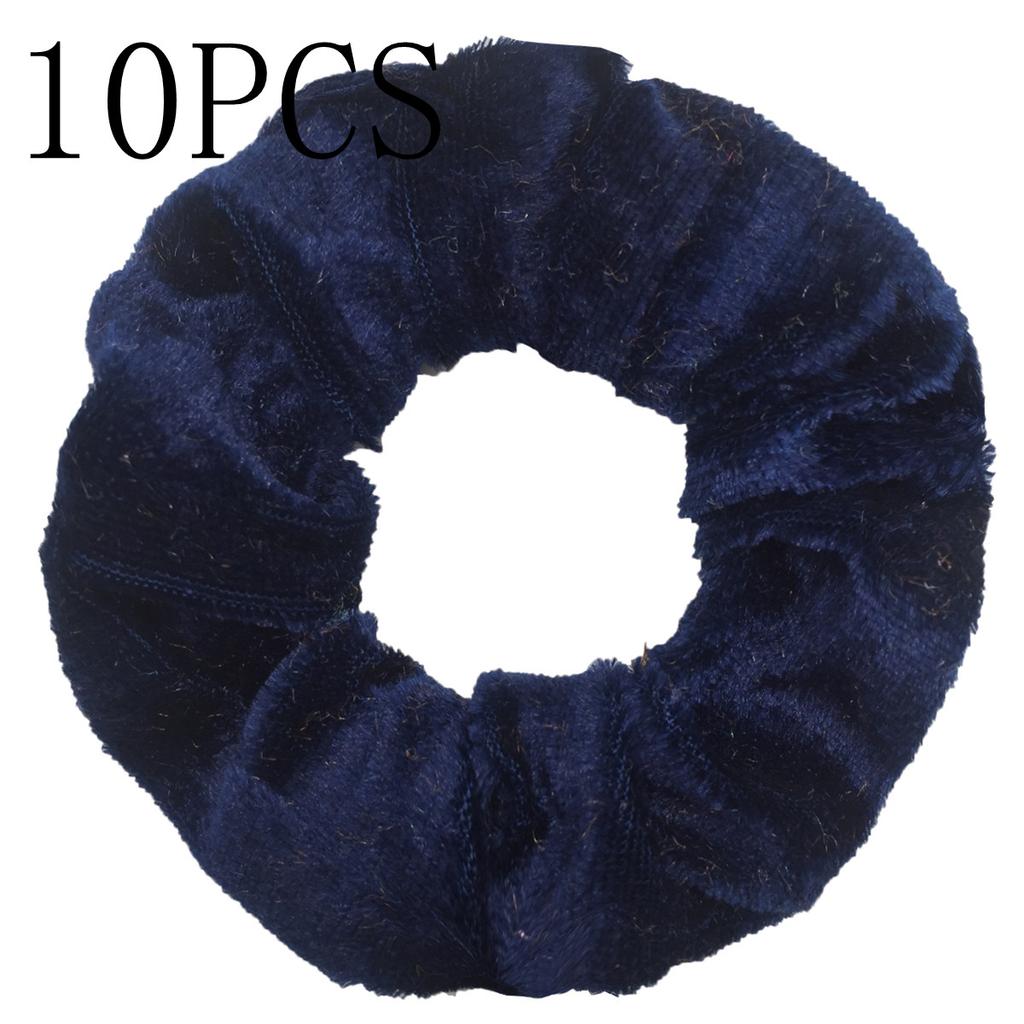 10pc Women Hair Scrunchies Velvet Solid Color Band for Girls Ponytail Holder Rubber Bands Ties Accessories Headbands Gumki
