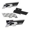 AABIN1 Car Styling Front Grille Badge Decoration Rline Metal Emblem For Volkswagen VW Golf 4 5 6 7 8 Passat T5 B5 b6 b8 MK6 MK7 Tiguan