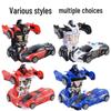 Children's Deformation Toy Car - One-Key Inertia Impact Puzzle Vehicle