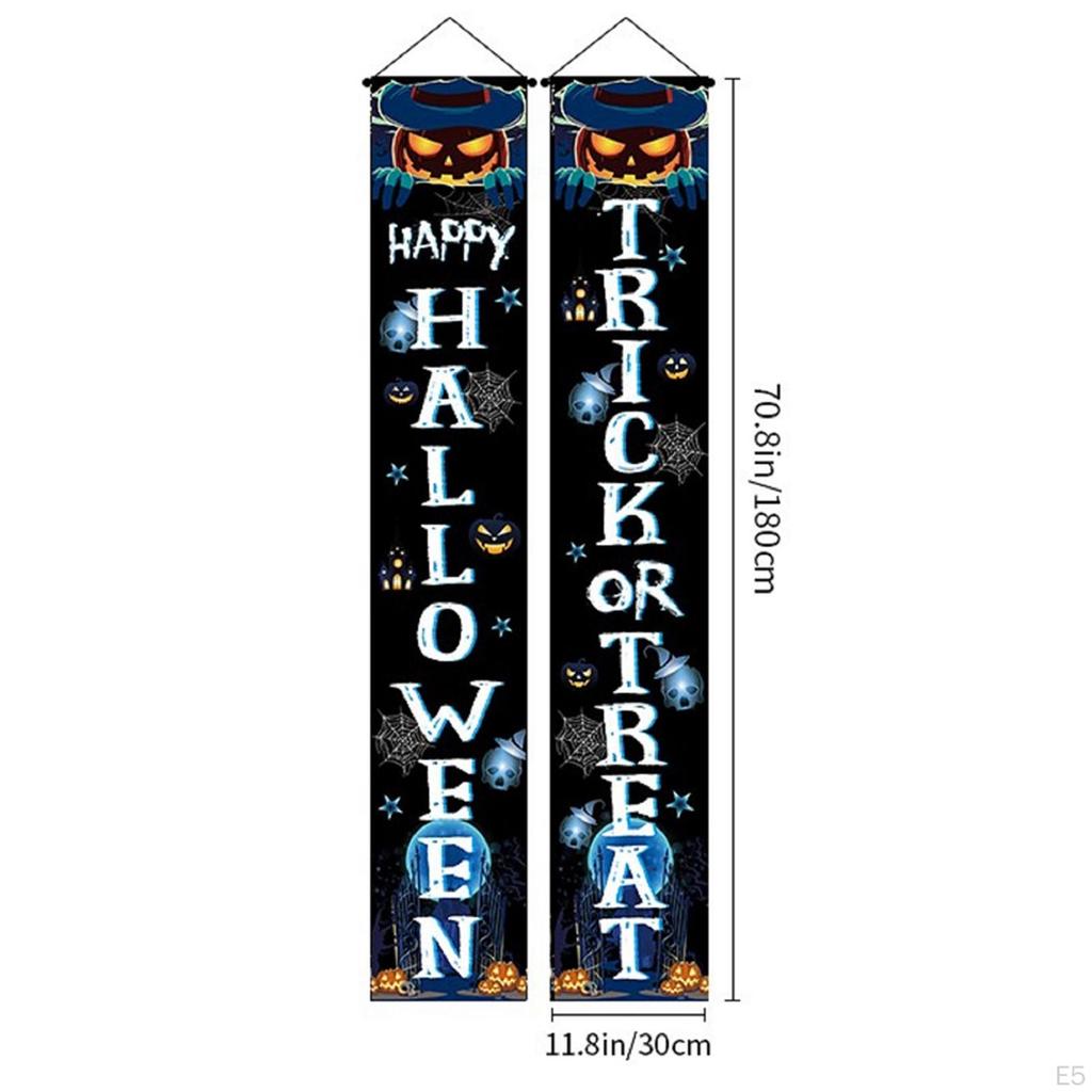 Banner de Halloween Ușă agățată Semne creative, ușoare, pentru interior, în aer liber, pentru verandă, pentru curtea cluburilor