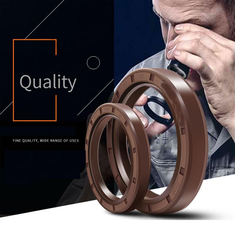 2Pcs FKM Framework Oil Seal ID 25mm 26mm 27mm 28mm 29mm OD 32-72mm Thickness 4-12mm Fluoro Rubber Gasket Rings