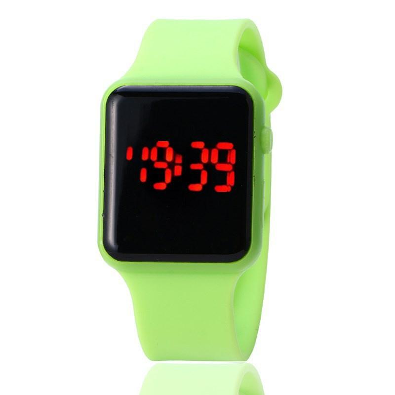Durable Watch Sports With Stainless Steel Clasp Pu Case And Silicone Strap