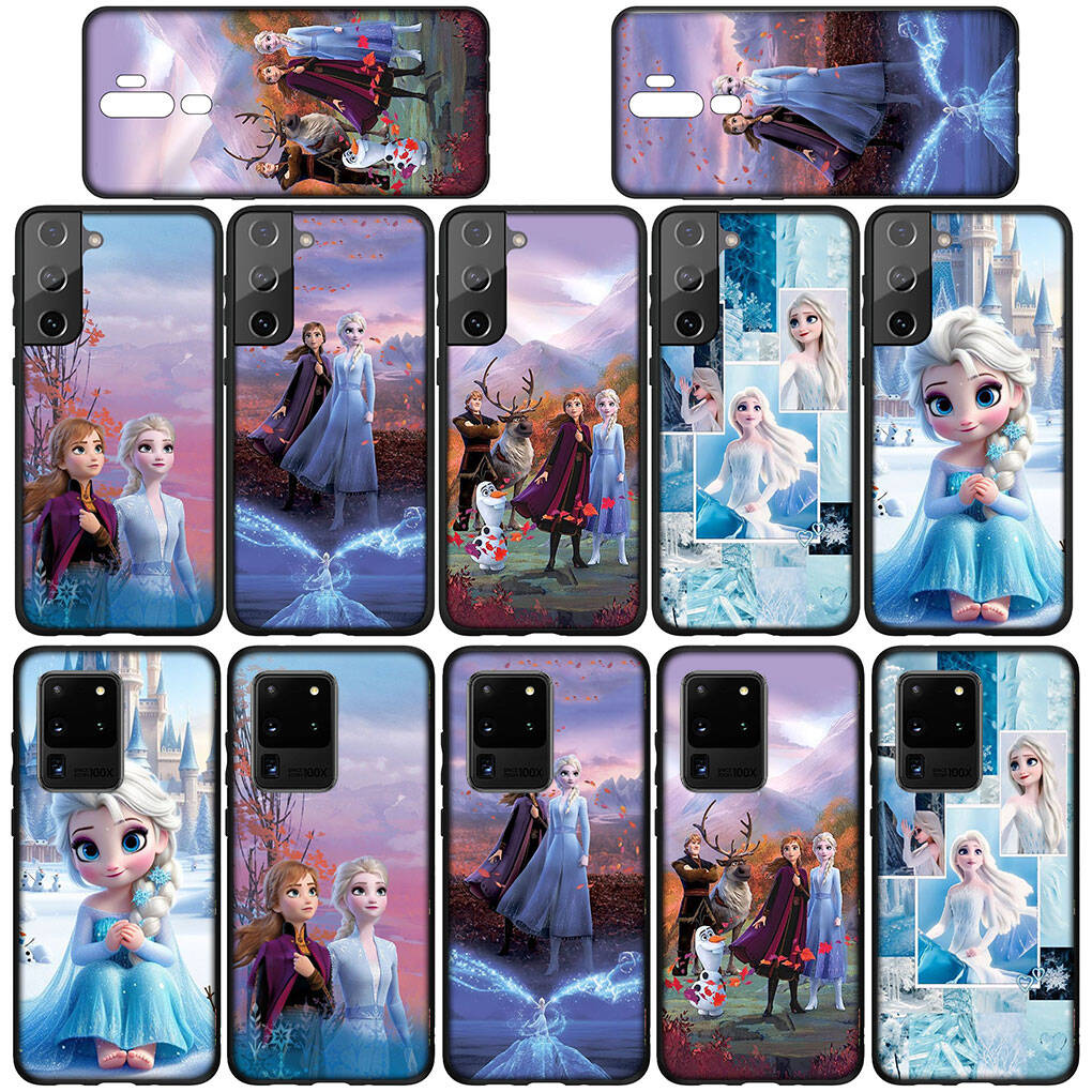 for Motorola Moto Edge 70 60 50 G54 G86 Samsung Galaxy S25 iPhone 17 16 15 Xiaomi Redmi Note 14 13 Pro Max Phone Case Cartoon Elsa Anna Olaf Cover