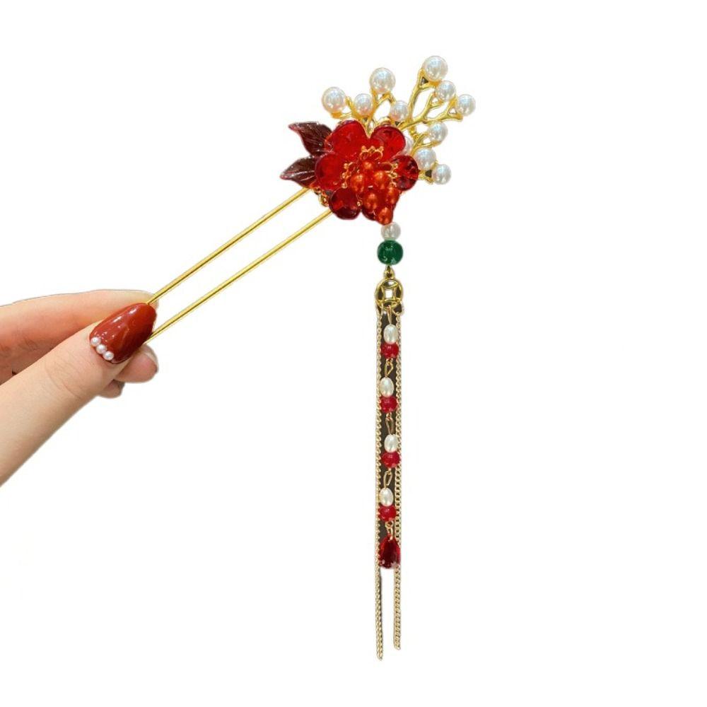 Classic Chinese Headwear Vintage Hanfu Hairpin Hair Ornaments Pendant Hair Stick Women