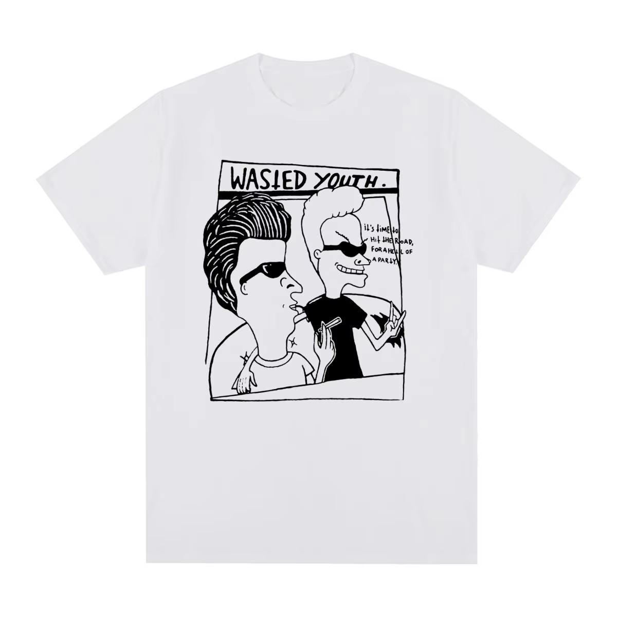 

Beavis Butthead Vintage T-shirt Unisex New Fashion Pure Cotton Men T Shirt New Tee Tshirt Womens Tops Short-sleeved Top Ins Y... S
