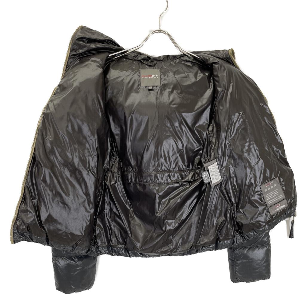 DUVETICA Black Thia Full-Zip Hooded Down Jacket Jacket 40 Dark grayUsed