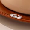 Geometric Cat Opening Ring Cute Dog Valentine's Day Gift Animal Couple Ring  Best Friends
