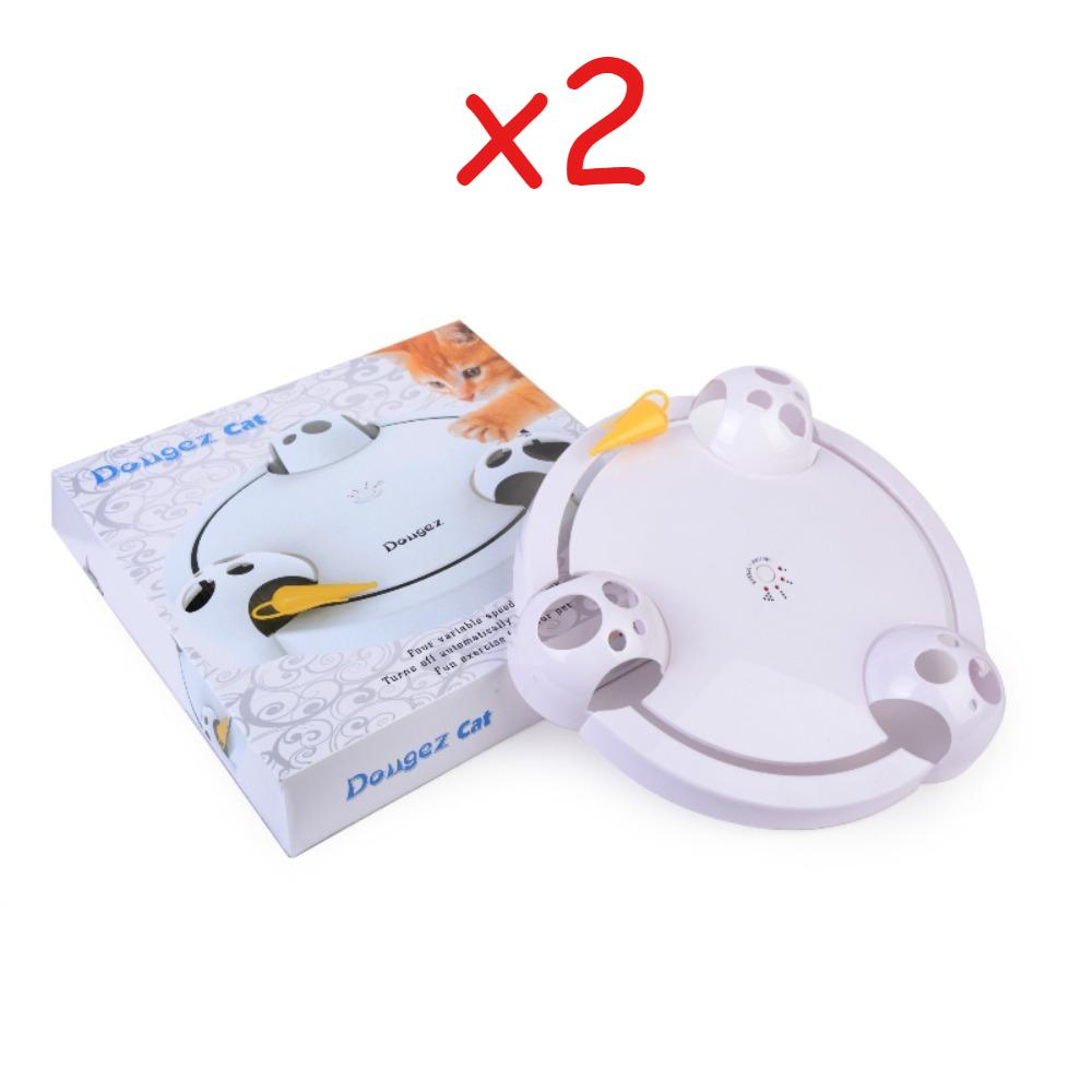 Interactive Electronic Cat Toy Rotating Mouse Teaser Indoor Automatic Turntable Game for Cats Boredom Relief Pet Products