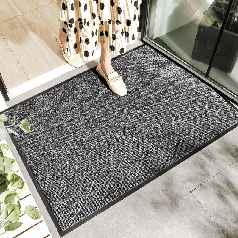 Moderne, einfache, geometrische Gummimatte zur Staubentfernung im Haushalt, Bodenmatte an der Eingangstür, reibungsbeständig, rutschfeste Fußmatte für den Haushalt 50*80cm