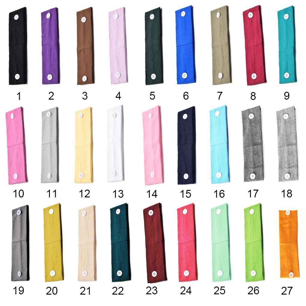 Button Headband Holder Solid Good Elasticity Relieve Ear Pain Good Fixation Sport Scarf Classic Headcloth Sweat Absorption Men